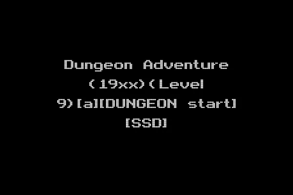 Dungeon Adventure (19xx)(Level 9)[a][DUNGEON start] [SSD]