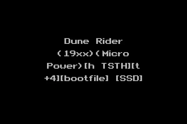 Dune Rider (19xx)(Micro Power)[h TSTH][t +4][bootfile] [SSD]