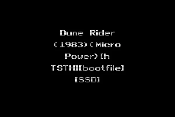 Dune Rider (1983)(Micro Power)[h TSTH][bootfile] [SSD]