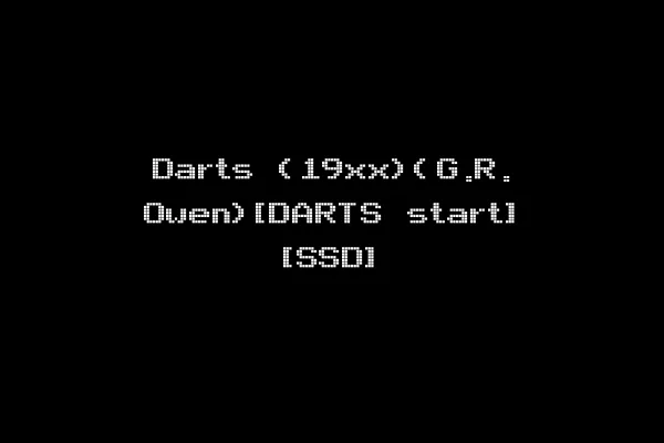 Darts (19xx)(G.R. Owen)[DARTS start] [SSD]