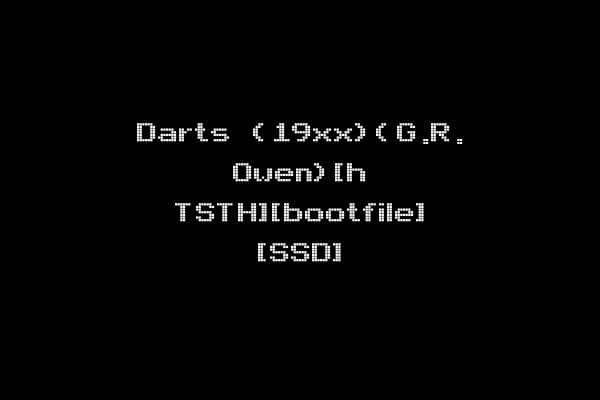 Darts (19xx)(G.R. Owen)[h TSTH][bootfile] [SSD]