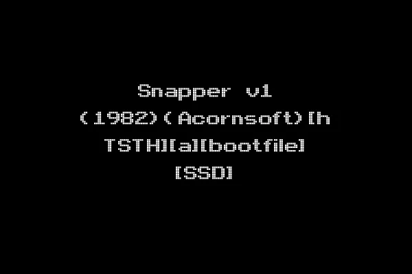 Snapper v1 (1982)(Acornsoft)[h TSTH][a][bootfile] [SSD]