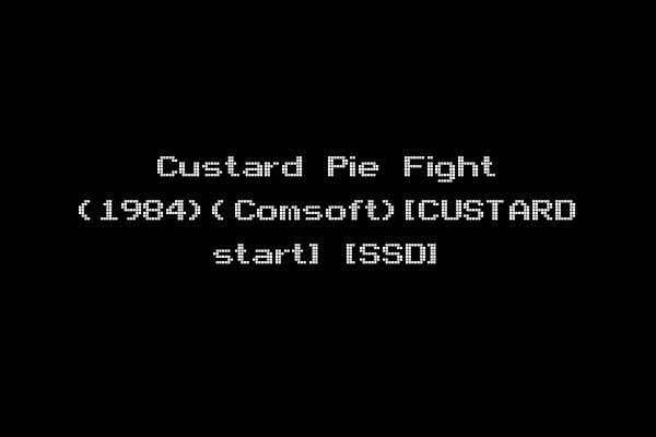 Custard Pie Fight (1984)(Comsoft)[CUSTARD start] [SSD]