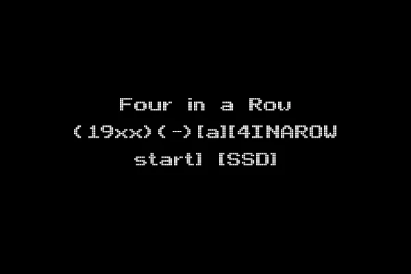 Four in a Row (19xx)(-)[a][4INAROW start] [SSD]