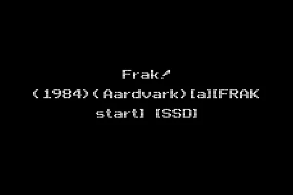 Frak! (1984)(Aardvark)[a][FRAK start] [SSD]