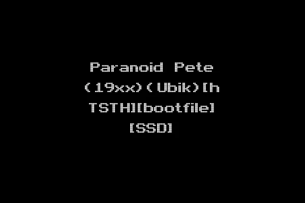Paranoid Pete (19xx)(Ubik)[h TSTH][bootfile] [SSD]