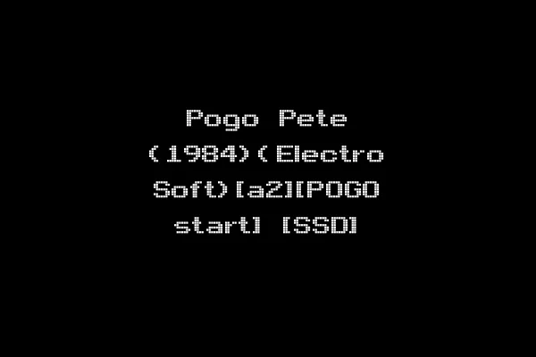 Pogo Pete (1984)(Electro Soft)[a2][POGO start] [SSD]