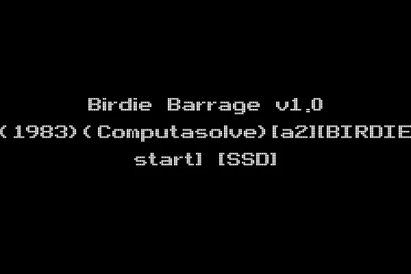 Birdie Barrage v1.0 (1983)(Computasolve)[a2][BIRDIE start] [SSD]
