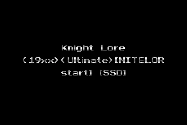Knight Lore (19xx)(Ultimate)[NITELOR start] [SSD]