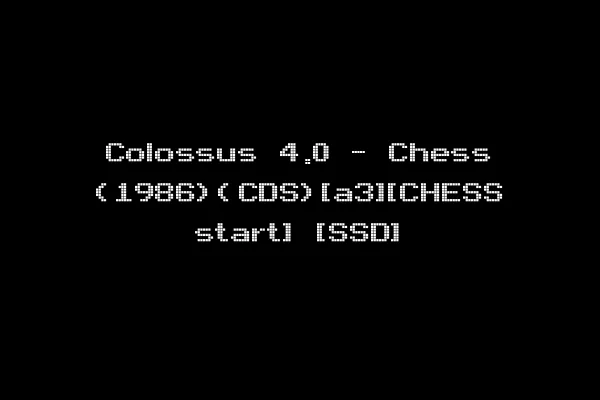 Colossus 4.0 - Chess (1986)(CDS)[a3][CHESS start] [SSD]