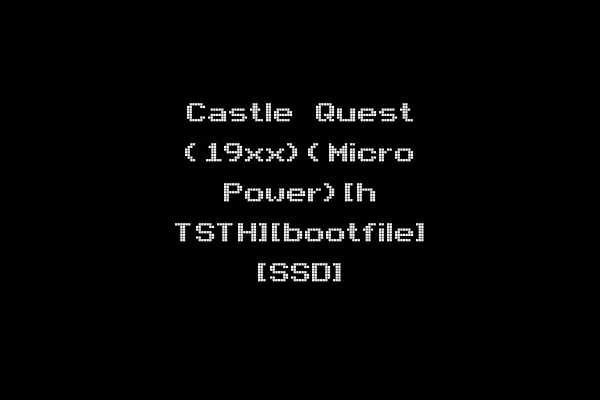 Castle Quest (19xx)(Micro Power)[h TSTH][bootfile] [SSD]