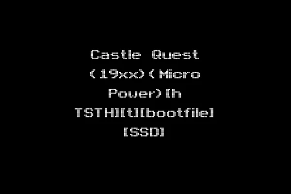 Castle Quest (19xx)(Micro Power)[h TSTH][t][bootfile] [SSD]