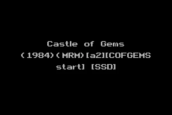 Castle of Gems (1984)(MRM)[a2][COFGEMS start] [SSD]