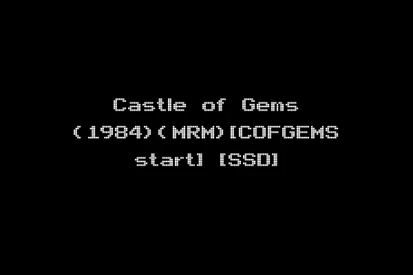 Castle of Gems (1984)(MRM)[COFGEMS start] [SSD]