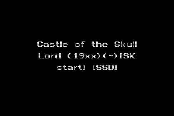 Castle of the Skull Lord (19xx)(-)[SK start] [SSD]