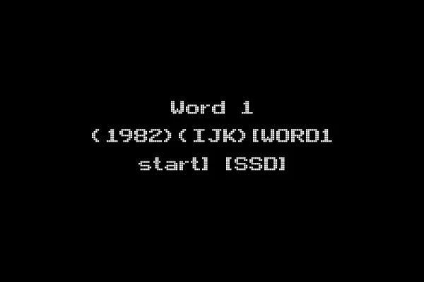 Word 1 (1982)(IJK)[WORD1 start] [SSD]