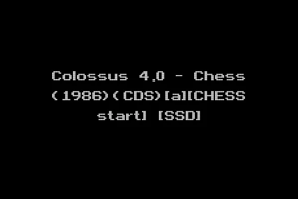 Colossus 4.0 - Chess (1986)(CDS)[a][CHESS start] [SSD]