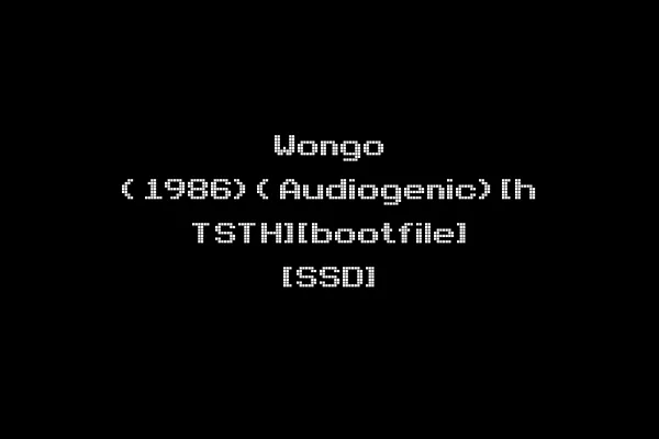 Wongo (1986)(Audiogenic)[h TSTH][bootfile] [SSD]