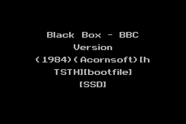 Black Box - BBC Version (1984)(Acornsoft)[h TSTH][bootfile] [SSD]