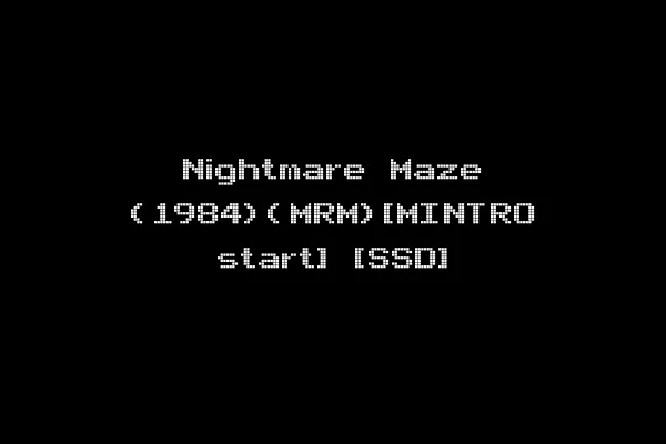 Nightmare Maze (1984)(MRM)[MINTRO start] [SSD]