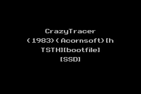 CrazyTracer (1983)(Acornsoft)[h TSTH][bootfile] [SSD]
