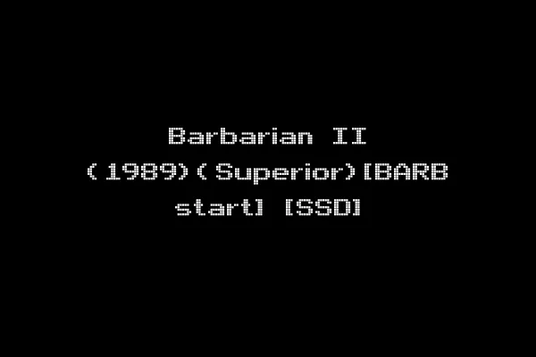 Barbarian II (1989)(Superior)[BARB start] [SSD]