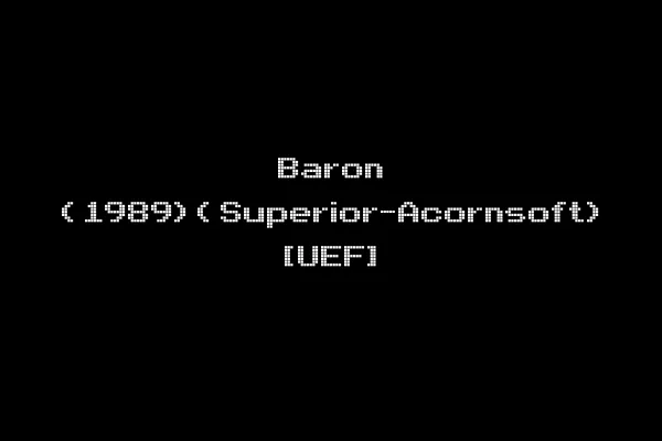 Baron (1989)(Superior-Acornsoft) [UEF]