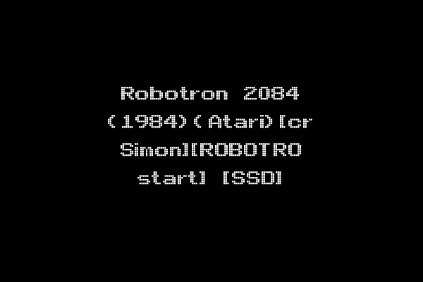 Robotron 2084 (1984)(Atari)[cr Simon][ROBOTRO start] [SSD]