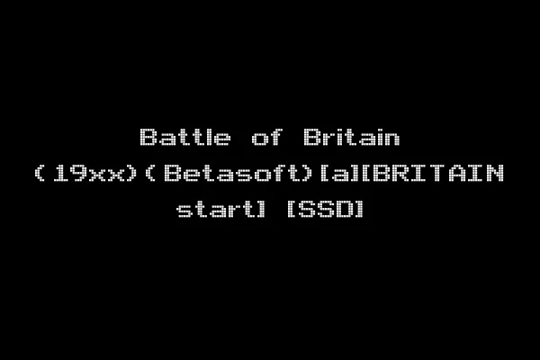 Battle of Britain (19xx)(Betasoft)[a][BRITAIN start] [SSD]