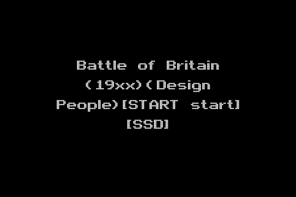 Battle of Britain (19xx)(Design People)[START start] [SSD]