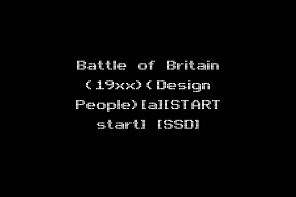 Battle of Britain (19xx)(Design People)[a][START start] [SSD]
