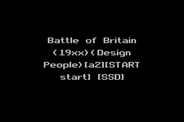 Battle of Britain (19xx)(Design People)[a2][START start] [SSD]