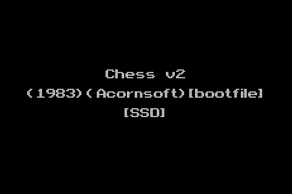 Chess v2 (1983)(Acornsoft)[bootfile] [SSD]