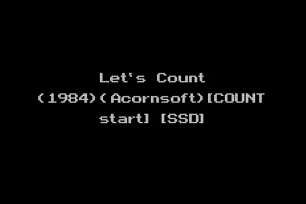 Let's Count (1984)(Acornsoft)[COUNT start] [SSD]