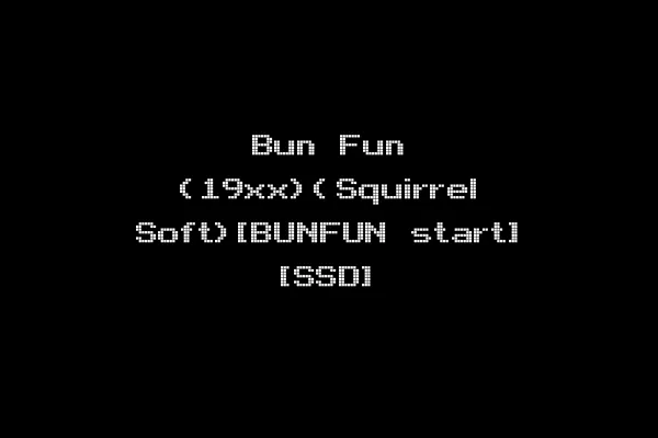 Bun Fun (19xx)(Squirrel Soft)[BUNFUN start] [SSD]