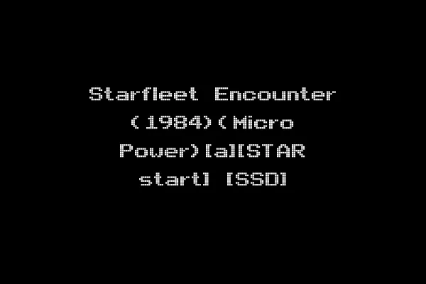 Starfleet Encounter (1984)(Micro Power)[a][STAR start] [SSD]