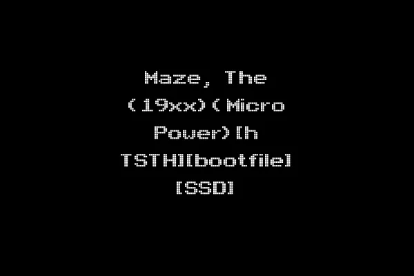 Maze, The (19xx)(Micro Power)[h TSTH][bootfile] [SSD]