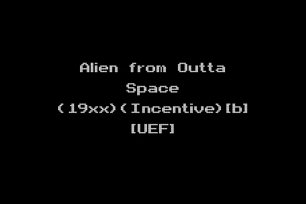 Alien from Outta Space (19xx)(Incentive)[b] [UEF]