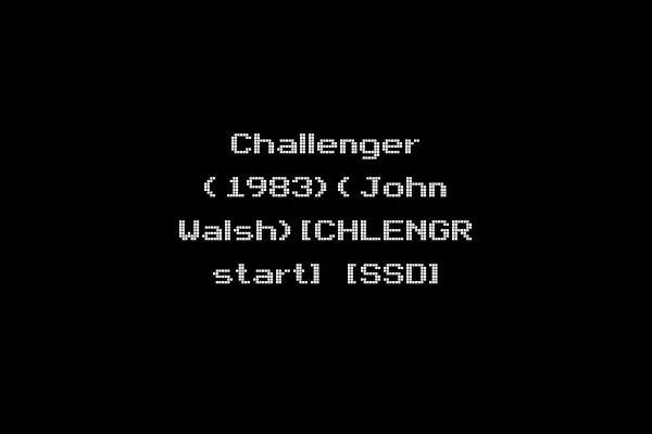 Challenger (1983)(John Walsh)[CHLENGR start] [SSD]