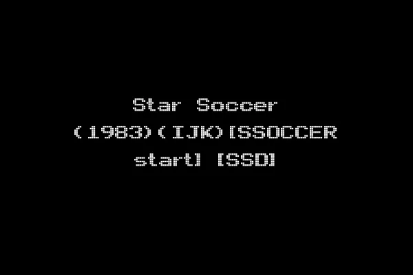 Star Soccer (1983)(IJK)[SSOCCER start] [SSD]