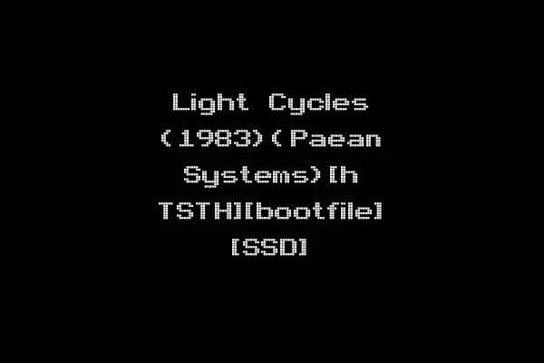 Light Cycles (1983)(Paean Systems)[h TSTH][bootfile] [SSD]