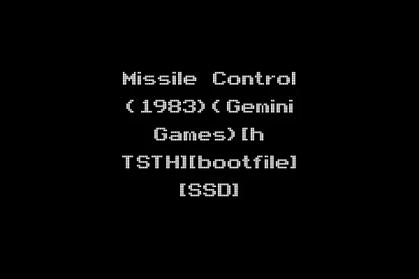 Missile Control (1983)(Gemini Games)[h TSTH][bootfile] [SSD]