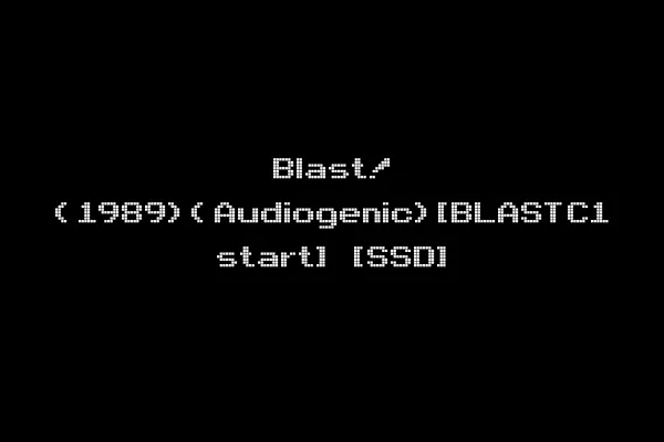 Blast! (1989)(Audiogenic)[BLASTC1 start] [SSD]