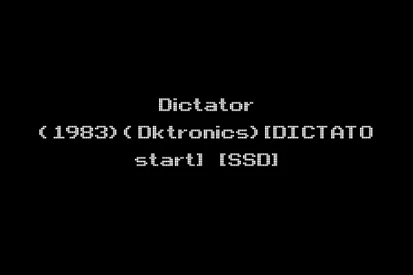 Dictator (1983)(Dktronics)[DICTATO start] [SSD]