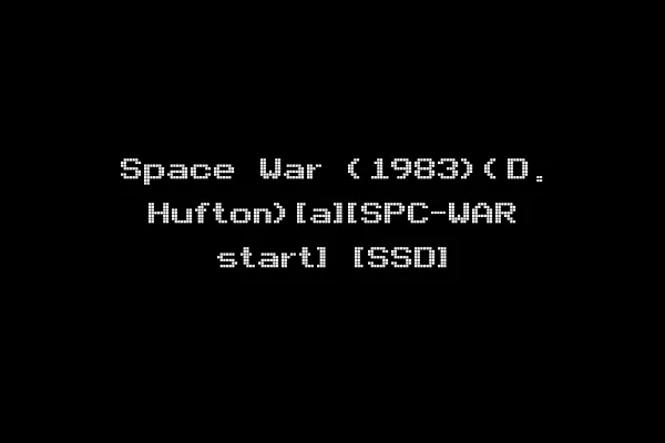 Space War (1983)(D. Hufton)[a][SPC-WAR start] [SSD]