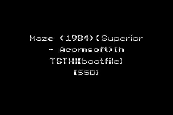 Maze (1984)(Superior - Acornsoft)[h TSTH][bootfile] [SSD]