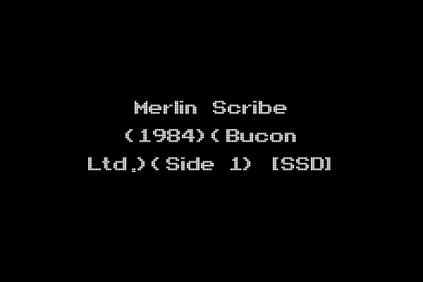 Merlin Scribe (1984)(Bucon Ltd.)(Side 1) [SSD]