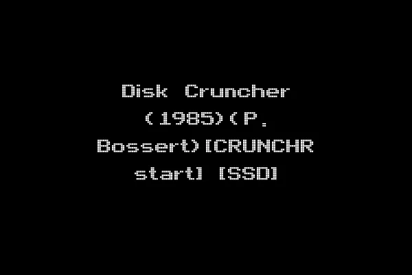 Disk Cruncher (1985)(P. Bossert)[CRUNCHR start] [SSD]