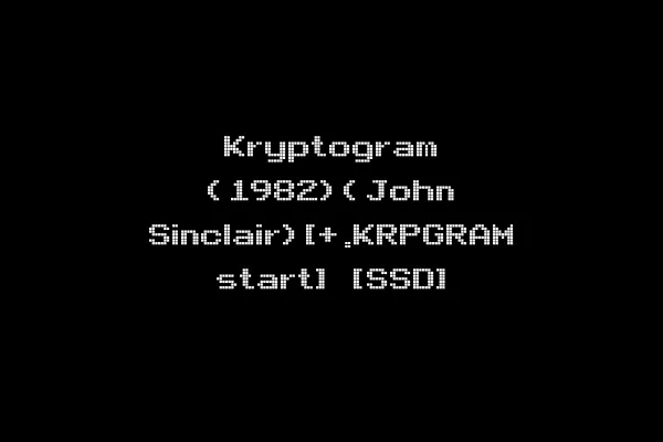 Kryptogram (1982)(John Sinclair)[+.KRPGRAM start] [SSD]