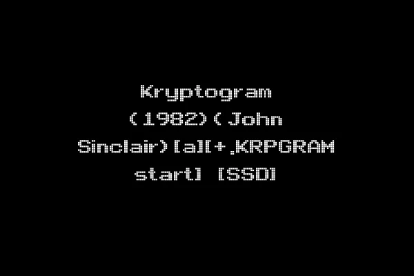 Kryptogram (1982)(John Sinclair)[a][+.KRPGRAM start] [SSD]